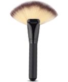 1Pc Big Black Fan Brush - Versatile Makeup Tool for Blush Concealer & Powder - Portable Face Brush for Beauty & Personal Care - Buy Online on GoSupps.com