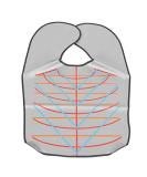 Professional Waterproof Hair Cutting Collar - Grey Salon Neck Cape for Stylists - Buy Online on GoSupps.com
