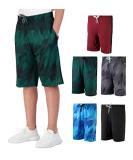 5-Pack Youth Camo Print Dry-Fit Athletic Shorts - Boys Girls Teens | Large Set of 4 - Buy Online on GoSupps.com