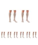 Truform Compression Socks 8-15 mmHg - Men's Tan Knee High Dress Socks (Pack of 4) - Medium - Buy Online on GoSupps.com