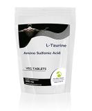 L-Taurine 1000mg Veg Tablets - Amino Acid Supplement for Health and Nutrition (120 Tablets) - Buy Online on GoSupps.com