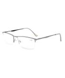 Eyekepper Half Rim Metal Reading Glasses - Spring Hinge Metallic Blue Grey +2.00 | International Shipping Available - Buy Online on GoSupps.com