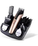  Professional Cordless Hair Clippers - Easy Hair Clipper Kit for Men | Grooming Kit for Beard Moustache & Body Hair - Gold Finish  - Buy Online on GoSupps.com