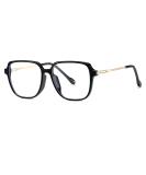 NIDOVIX Square TR90 Blue Light Blocking Glasses for Men & Women - Trendy Lightweight Non-Prescription Computer Eyewear (Black/Gold 54mm) - Shop Now - Buy Online on GoSupps.com