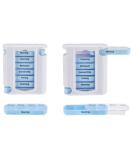 Post Anchor Senior-Friendly 7-Day Medication Pill Box - BPA Free 4 Compartments Travel-Friendly & Colorful - Perfect for Vacations & Excursions - Buy Online on GoSupps.com