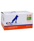 CarePoint Vet U-100 Insulin Syringe 1cc 29G x 1/2 - 100/Box | 12-7910 - Buy Online on GoSupps.com