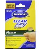 Dr. Scholl's Clear Away Wart Remover Plantar 24 ea x 2 - Fast-Acting Treatment - Buy Online on GoSupps.com