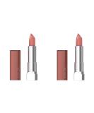 Maybelline Color Sensational The Creams Lipstick 177 Bar Reveal - Shea Butter Enriched High Opacity Rich Color - 2 Pack - Buy Online on GoSupps.com