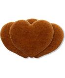 Gingerbread Heart Blank - Naked - 8cm | 25 Pieces Per Box | International Shipping - Buy Online on GoSupps.com