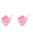 FRCOLOR Silicone Skin Care Kit - 2 Sets Facial Mask Mixing Bowl Applicator Brush & Spatula - Beauty Tools for DIY Skincare - Cosmetology Kit 5.5x8.3cm - Buy Online on GoSupps.com