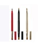 3PCS Dual-ended Lip Brush Set | Retractable Lip Concealer & Eyeshadow Makeup Brushes for Perfect Lips & Eyes - Buy Online on GoSupps.com