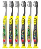 Kids Manual Minecraft Toothbrush Set - Extra Soft Bristles for Ages 5+ Suction Cup 6-Pack (Colors & Characters Vary) - International Shipping Available - Buy Online on GoSupps.com
