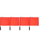 Yardwe Referee Flag 4PCS - Metal Pole Red Training Flags for Soccer Volleyball Football - Linesman Flags with Sponge Handle - Buy Online on GoSupps.com