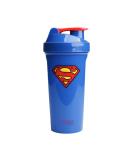 SmartShake Lite Justice League Superman Protein Shaker Bottle 800ml - BPA Free Leak Proof Gym Protein Shakes Bottle for Protein Powder DC Comics Blue Water Bottle Superman Gifts - Buy Online on GoSupps.com