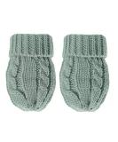 Baby Knitted Cable Mittens in Green - NB-12 Months | Gender-Neutral Infant Mitts - Buy Online on GoSupps.com