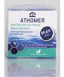 AtHomr Nasal Wash Salt - 50 Sachets x 2.5g Sea Water Salt - Gentle Cleansing for Nasal Decongestion in Adults & Kids - Buy Online on GoSupps.com