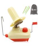 LAMXD Hand Operated Yarn Ball Winder - Portable & Easy to Use with Metal Handle and Clamp - Includes Yarn Needles Set - Buy Online on GoSupps.com
