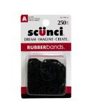 Scunci Small Black Rubberbands - 250 Pack - Buy Online on GoSupps.com
