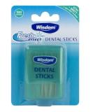 Wisdom WIS1223 Wood Dental Sticks with Mint Fluoride Pack of 3 - Buy Online on GoSupps.com