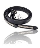 Horse Diamante Stirrup Leathers Adults Or Childs Black Brown Color Strong Leather With Soft Finish (48''-Inch Black) - Buy Online on GoSupps.com