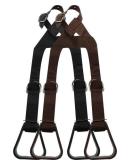 Showman Heavy Duty Adjustable Buddy Stirrups in Black - Nylon Construction - Buy Online on GoSupps.com