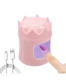 Mini UV Nail Lamp - Dual Light Source, Type-C Powered, On-The-Go Nail Art - Pink - Buy Online on GoSupps.com