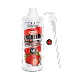 C.P.Sports Sugar-Free Strawberry Beverage Syrup - 1L Concentrate with Vitamins | Ideal for Mineral Sports Drinks | Includes Pump Dispenser - Buy Online on GoSupps.com