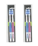 REACH Essential Care Interdental Medium Toothbrush Duo Pack x 2 Full Head Hard Bristle Manual Toothbrushes Variety Colors Multipack Daily Oral Enamel Dental Care Medium 2 count (Pack of 2) - Buy Online on GoSupps.com
