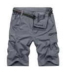 Jessie Kidden Mens Outdoor Casual Expandable Waist Lightweight Water Resistant Quick Dry Fishing Hiking Shorts Grey 36 - Buy Online on GoSupps.com