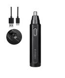 Buy Electric Nose Hair Trimmer - USB Rechargeable Painless Eyebrow & Facial Hair Trimmer for Men & Women Washable Double Edged Blade (Black) | Fast International Shipping - Buy Online on GoSupps.com