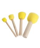 12pcs Round Paint Foam Sponge Brush Set - Painting Tools Sponge Stippler Set for Crafts and DIY - Buy Online on GoSupps.com