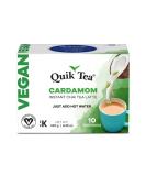 QuikTea Vegan Cardamom Instant Chai Tea Latte - 10 Count Single Box - Buy Online on GoSupps.com