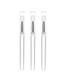 3Pcs Clear Lucite Lip Brushes - Reusable Silicone Lip Applicator & Scrub Brushes for Perfect Makeup | International Shipping Available - Buy Online on GoSupps.com