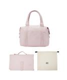 Hylat Baby Changing Bag - Practical Pink Diaper Bag with Changing Mat & Cotton Bag for Moms on the Go - International Shipping Available - Buy Online on GoSupps.com