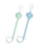 Shop Beboan Baby Toys: BPA-Free Pacifier Chain & Silicone Cup Catcher Set for Girls - Green & Blue - Buy Online on GoSupps.com