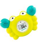 Aycorn Digital Baby Bath Thermometer - LED Fahrenheit Water & Room Temperature Monitor with Safety Warning - Infant Floating Bath Toy - Buy Online on GoSupps.com