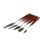 5pcs Thin & Flexible Stainless Steel Palette Knife Set for Oil Painting | Color Mixing Art Tools - Buy Online on GoSupps.com
