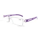 Kokobin Frameworkless Blue Light Reading Glasses | Anti-Blue Light Visual Aid for Men & Women | Purple +3.0 Diopters - Buy Online on GoSupps.com