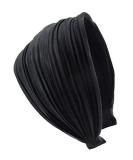 axy HR32 Headband Series 32 - Stylish Black Hair Band with Light Flannel & Leather Look | International Shipping Available - Buy Online on GoSupps.com