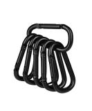Booms Fishing CC2 Carabiner Clip 2.3" Small Carabiner Keychain Multi-use Aluminium D Ring Caribeener Clips A: 6 Pack_2.3"_Black - Buy Online on GoSupps.com
