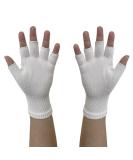Edenswear Zinc-Infused Fingerless Gloves for Eczema - Wet Wrap Therapy (L) - Buy Online on GoSupps.com