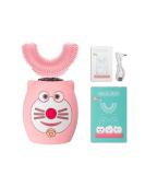 Kids' Sonic Electric Silicone Toothbrush - U Shape 360 Degrees | Pink B | Ages 2-6 | 1 Count - Buy Online on GoSupps.com