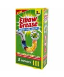 erolling 3 x Sachets Elbow Grease Drain Unblocker Sink Bath Shower Dissolves Hair Grease - Buy Online on GoSupps.com