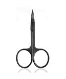 Multi-Purpose Nail Scissors Stainless Steel for Nail Toenail Eyebrow Eyelash(Black) - Buy Online on GoSupps.com