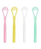 Pack of 4 Tongue Scrapers & Cleaners | Oral Hygiene & Bad Breath Solution for Adults Men Women & Children - Buy Online on GoSupps.com