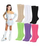 6 Pairs Women's Cotton Compression Ice Skating Knee Socks - Mix Color - Buy Online on GoSupps.com