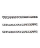 Silver Rhinestone Bobby Pins - Mini Hair Accessories for Women - 3pc Set in Hermatite - Buy Online on GoSupps.com