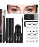 Complete Eyebrow Stamp Stencil Kit with Soap, Razor, Pencil, and 6 Stencils - Brow Shaping and Stamping Set - Buy Online on GoSupps.com