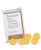 Sunzze Wax Blocks Honey 1kg - Brazilian Hard Hot Wax for Intimate Hair Removal | Smooth Skin Solution - Buy Online on GoSupps.com