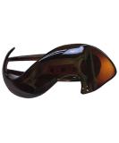 Parcelona French Crochet Celluloid Tortoise Shell Hair Claw Clip - Shell Brown - Buy Online on GoSupps.com